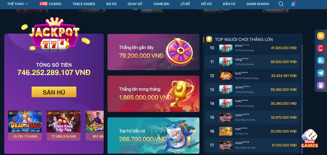 Tính năng Jackpot trong Crazy Fish Slots